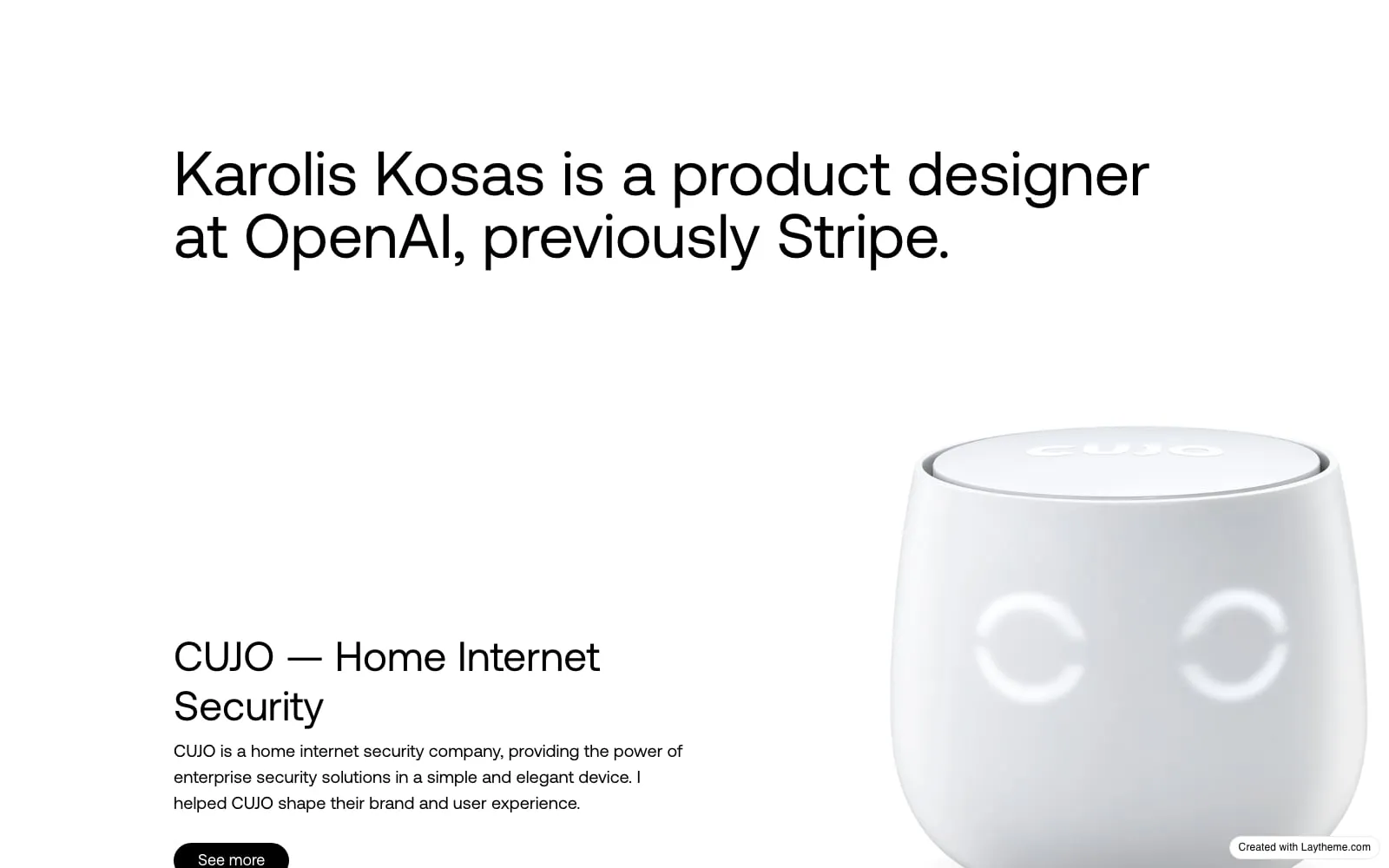 Screenshot of Karolis Kosas